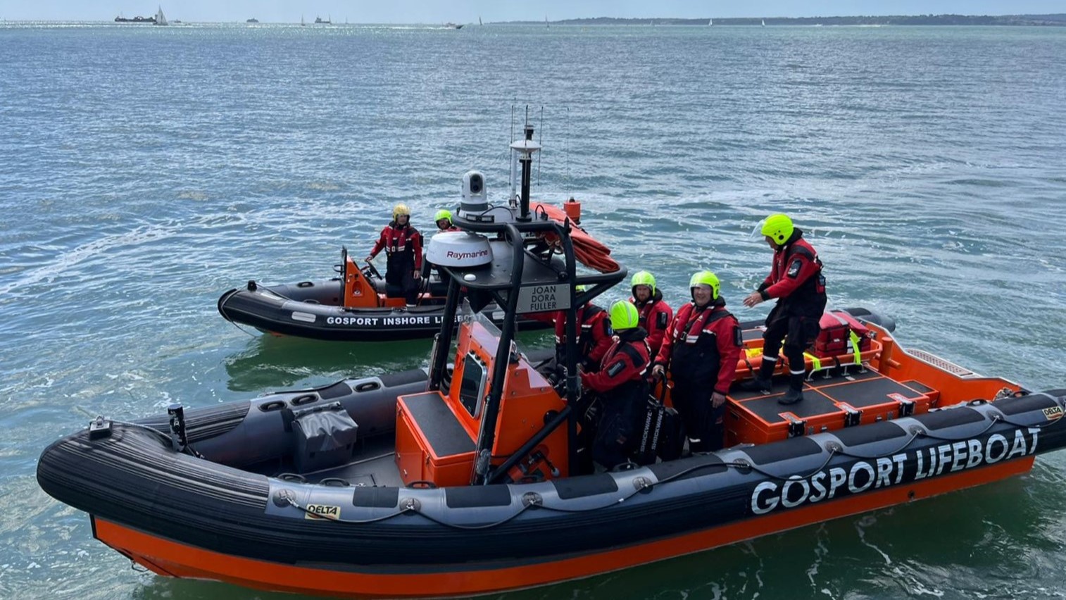 Teams from Gosport Lifeboat Station