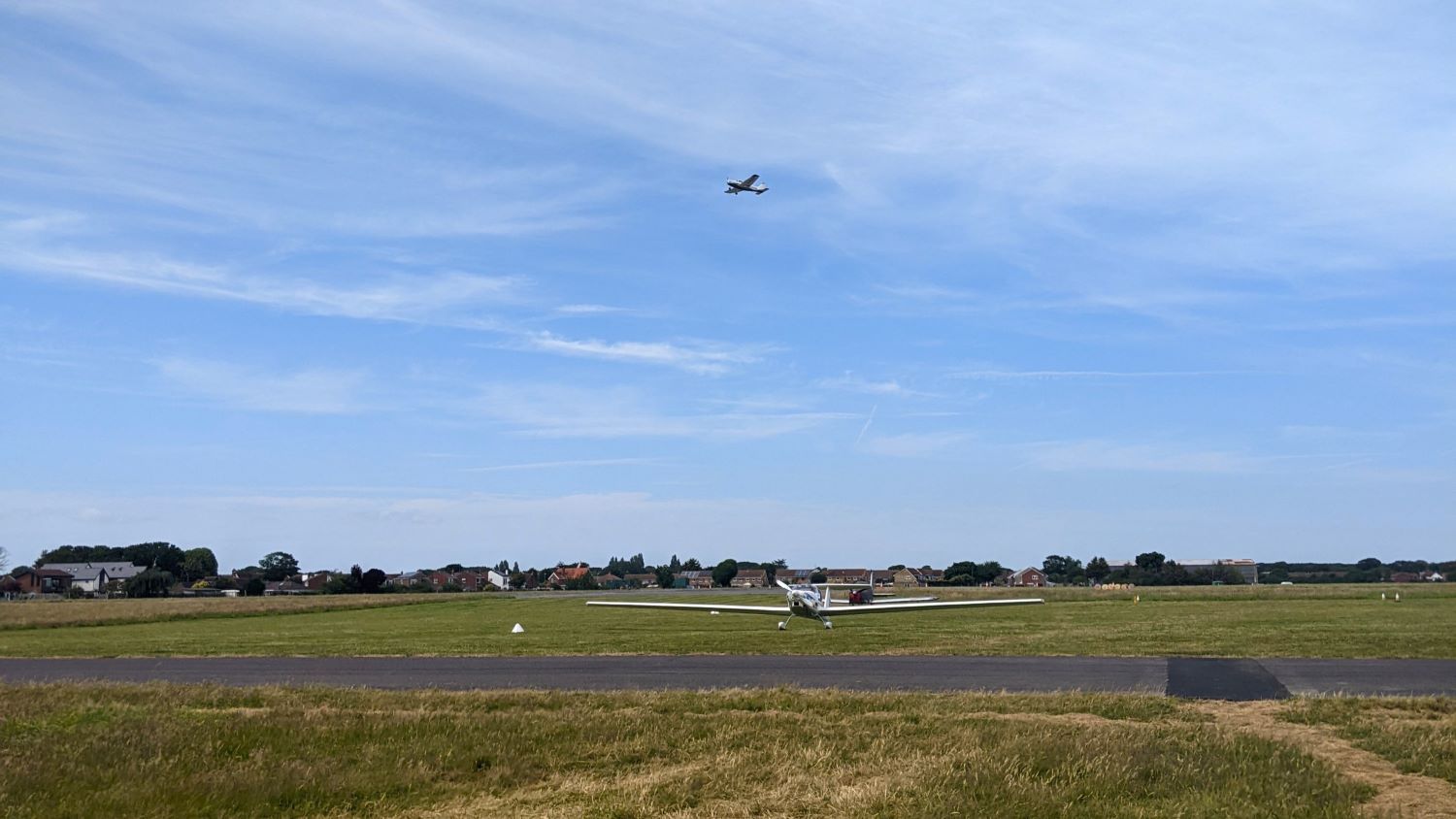 View from outside the cafe at the airport