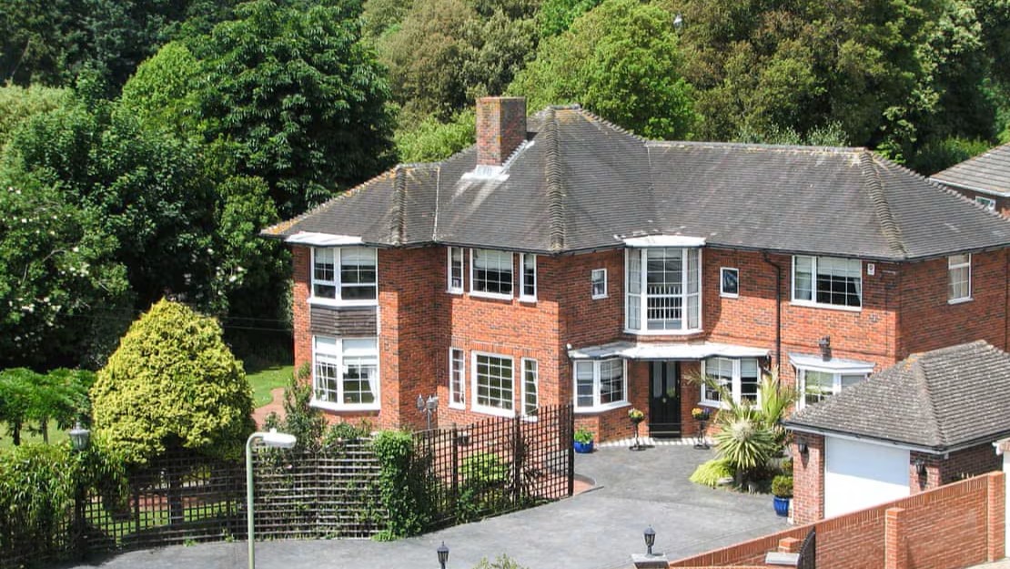 Aerial view of Windbrake House