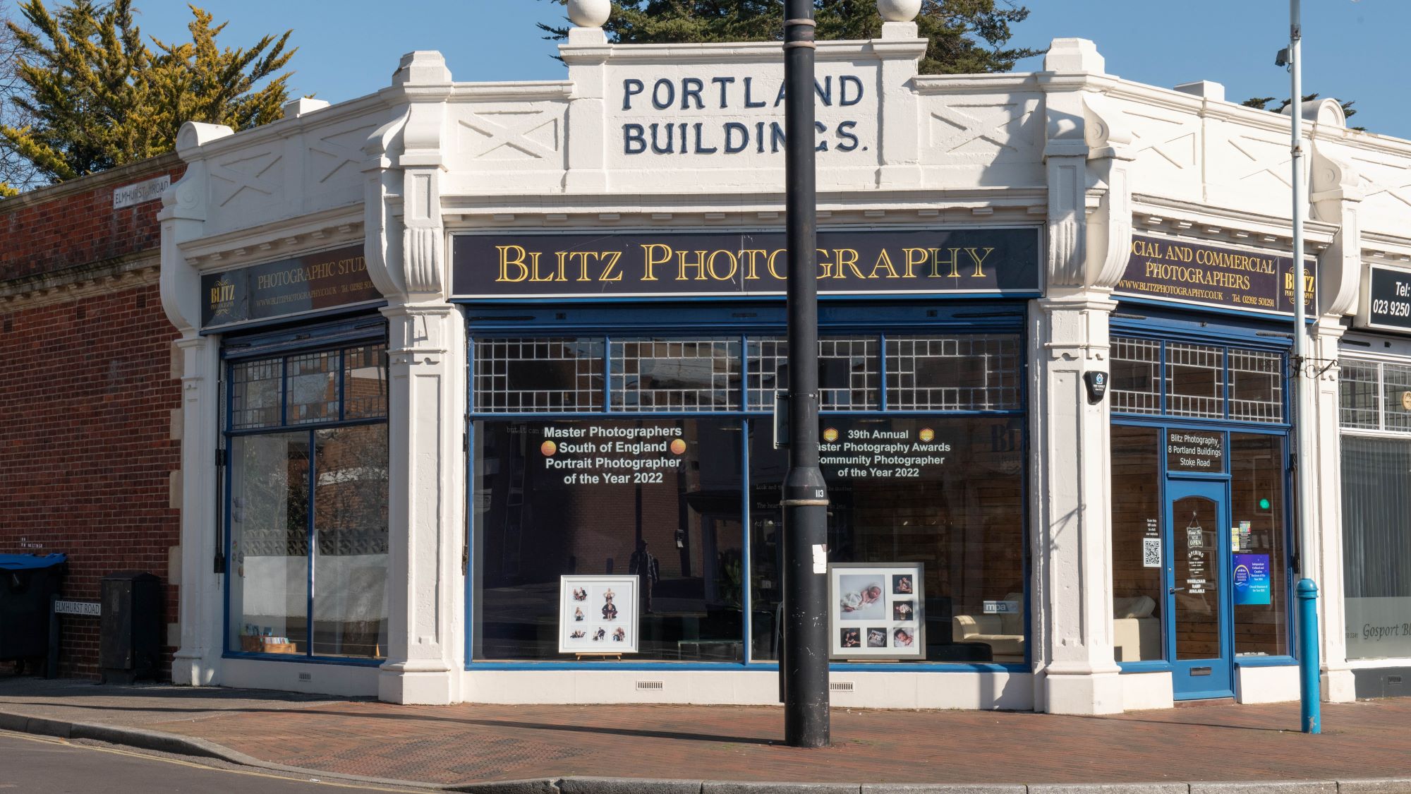 Blitz Photography shopfront on Stoke Road