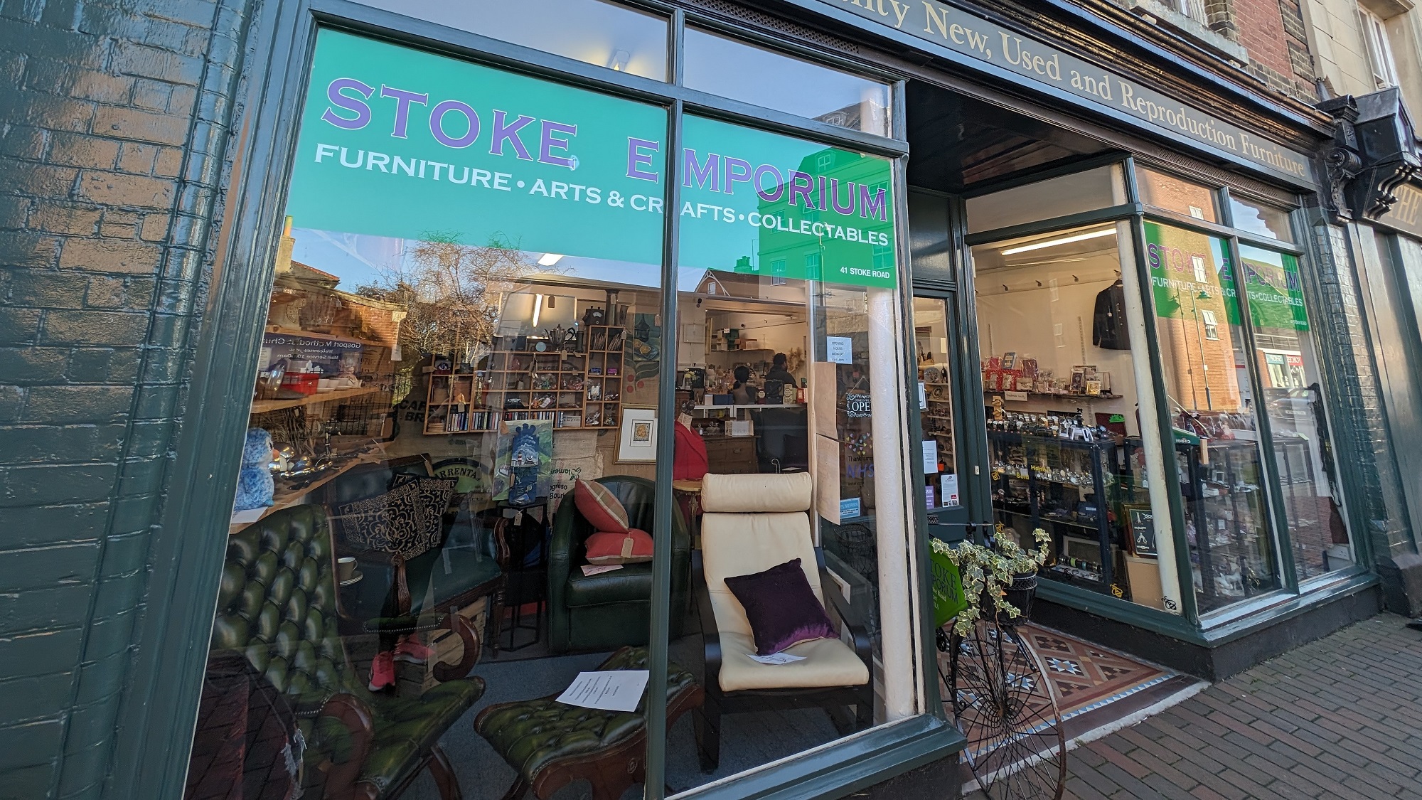Shopfront of Stoke Emporium
