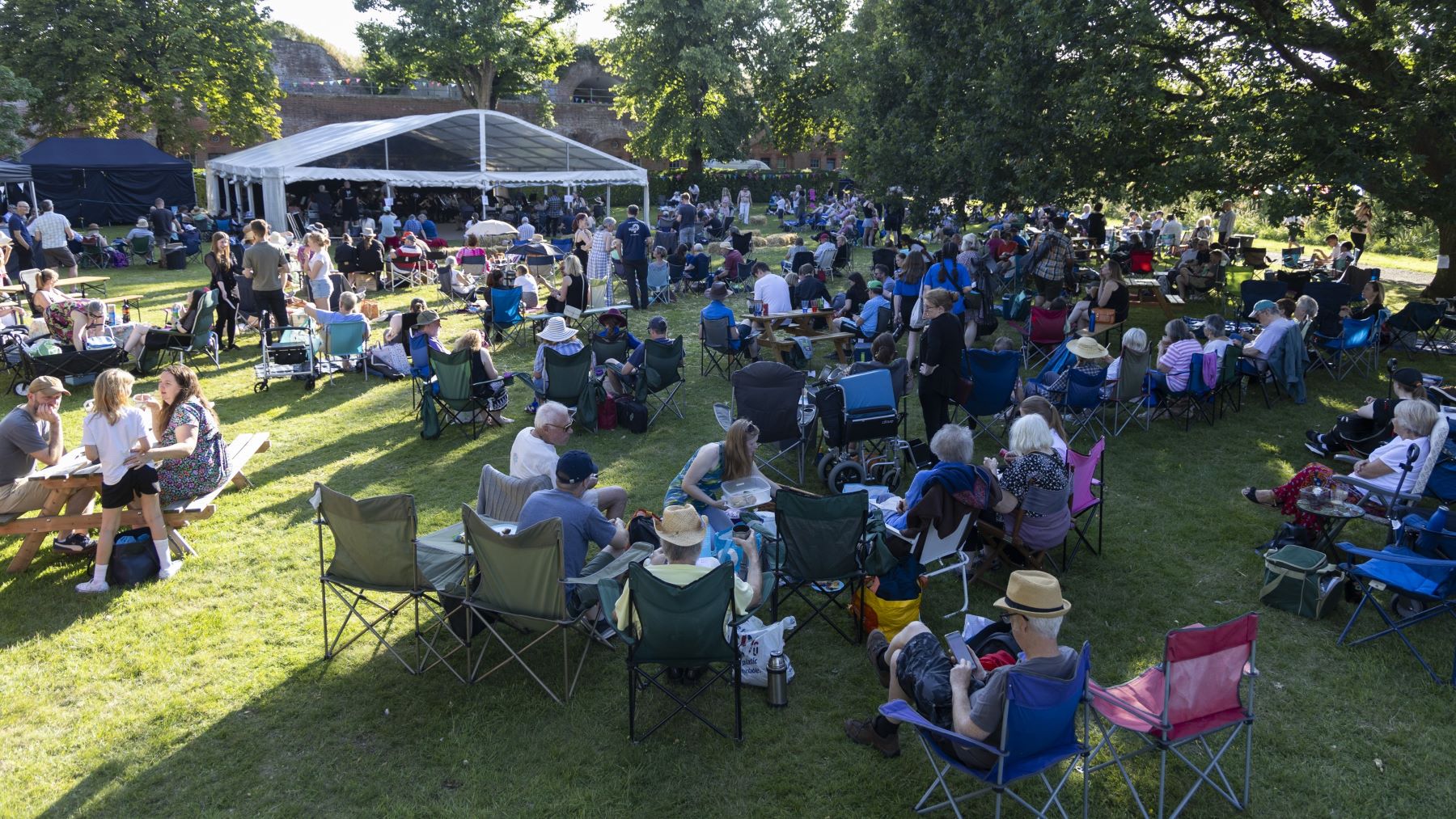 Families at Festival at the Fort