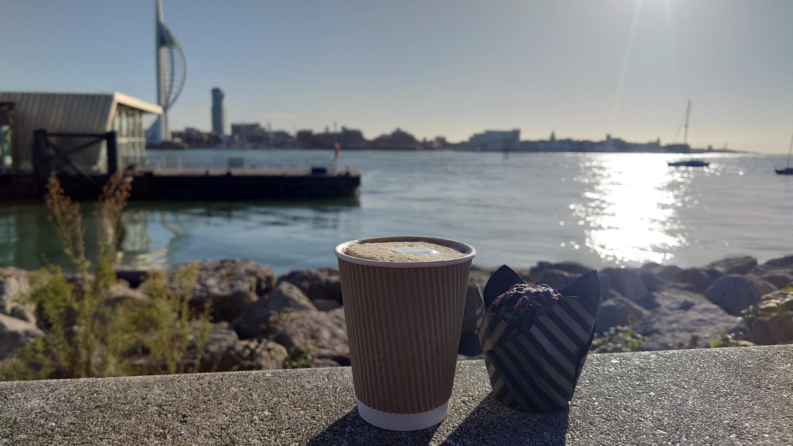Coffee by seafront