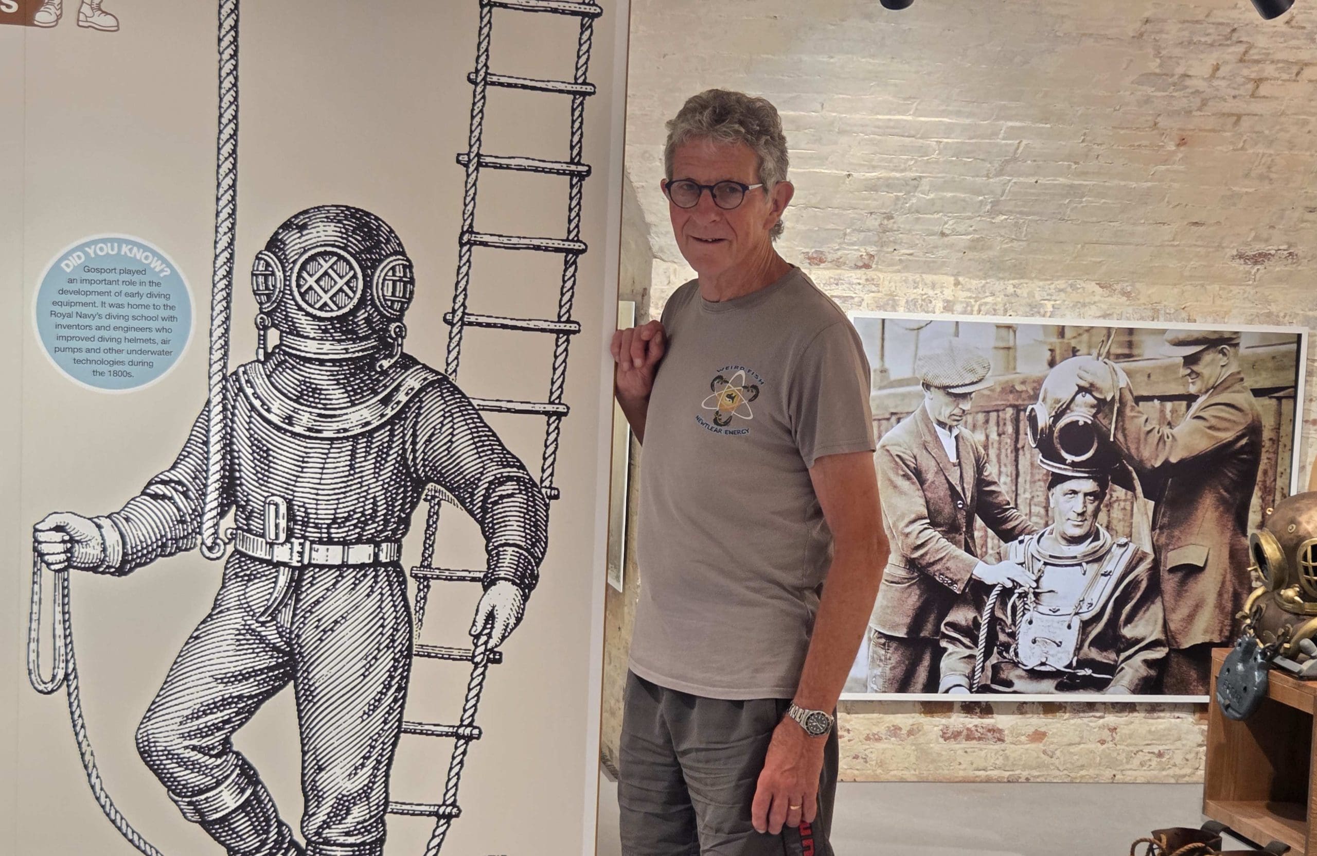Kevin at Diving Museum